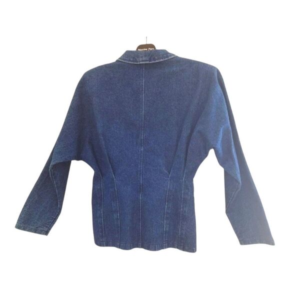 Vintage Circle S Dallas Texas Western Wear Denim Blazer Jacket Dolman Sleeve USA - Picture 3 of 9